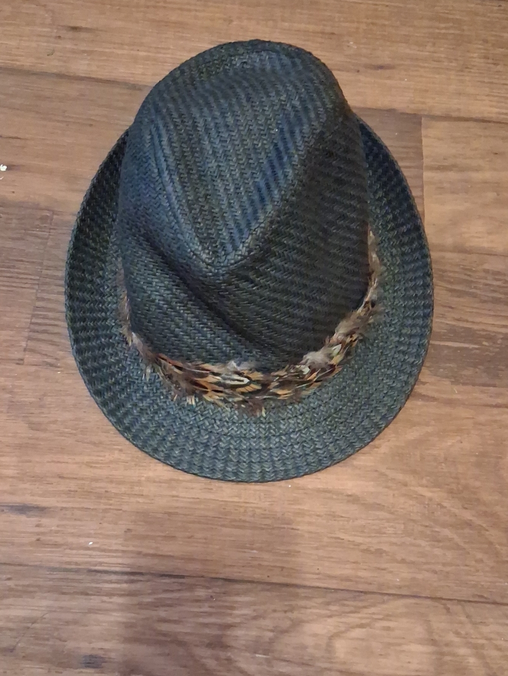 dELiA*s Black Woven Fedora Hat